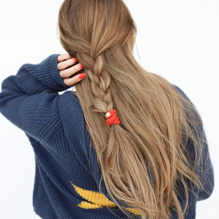 Kaxi, Solid High Intensi'ties, Durable Nylon Hair Ties for Everyday use, Pack of 3 (Red) | Amazon (US)