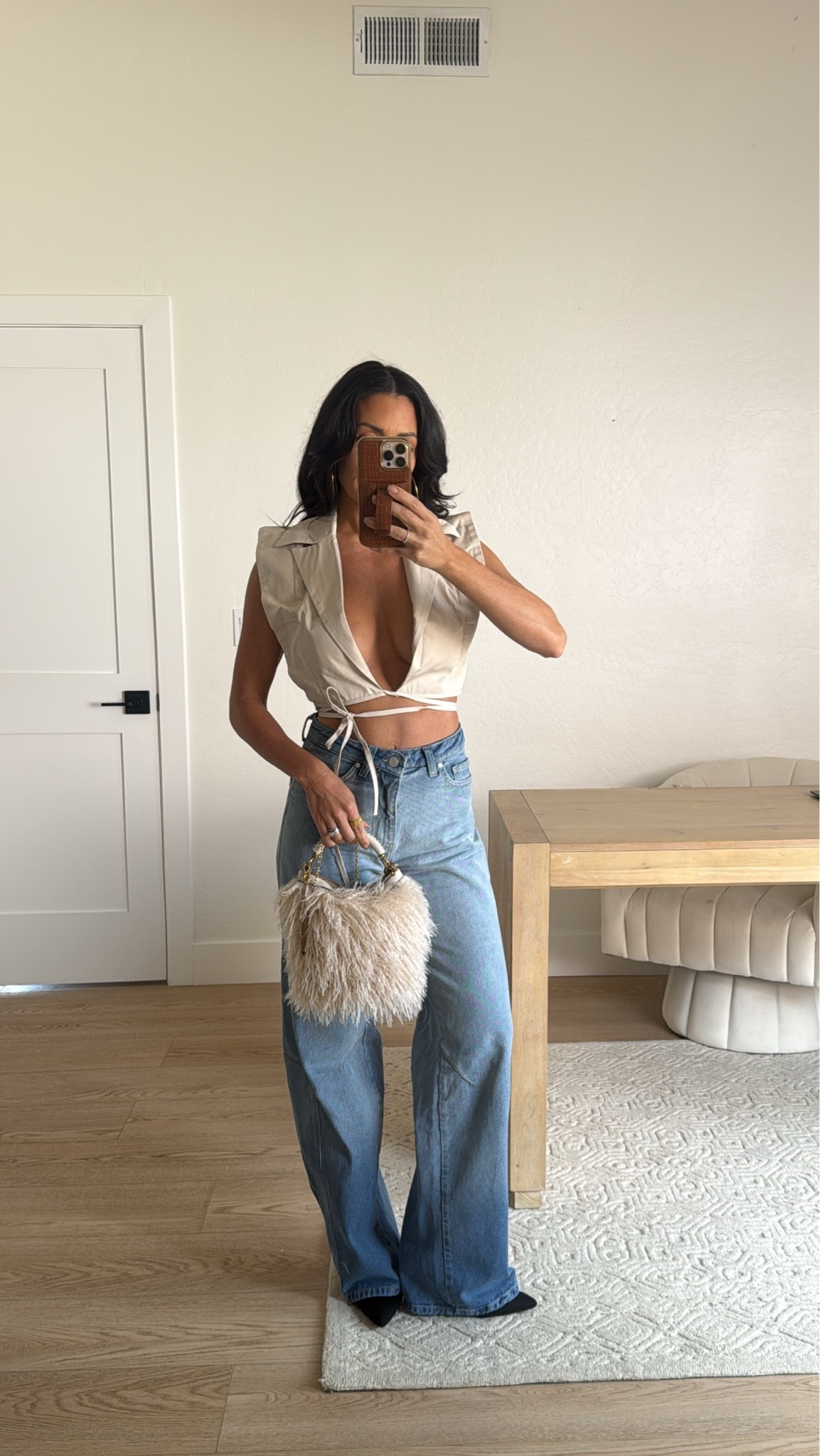 Baddie fall outfit idea!!! @AKIRA top size XS // @Piral jeans size 25 // Walmart bag

#LTKxWalmart #LTKNYFW #LTKSeasonal