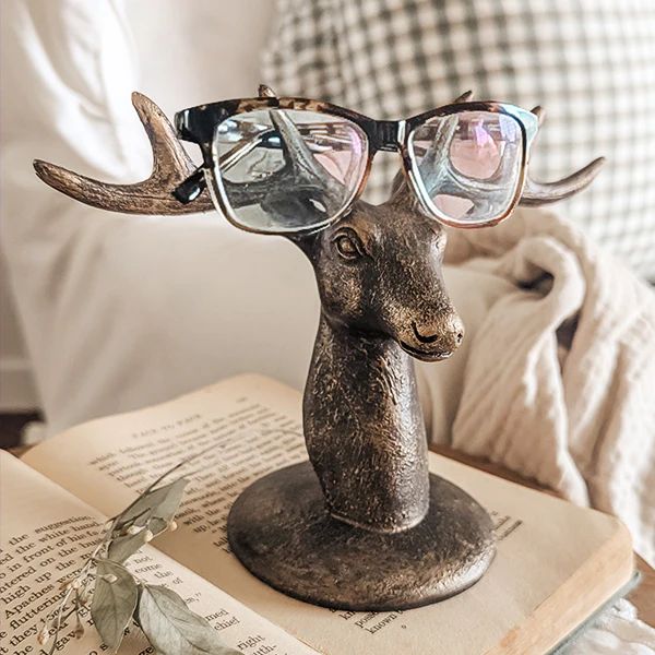 Antique Finish Reindeer Tabletop Decor - Decor Steals | Decor Steals