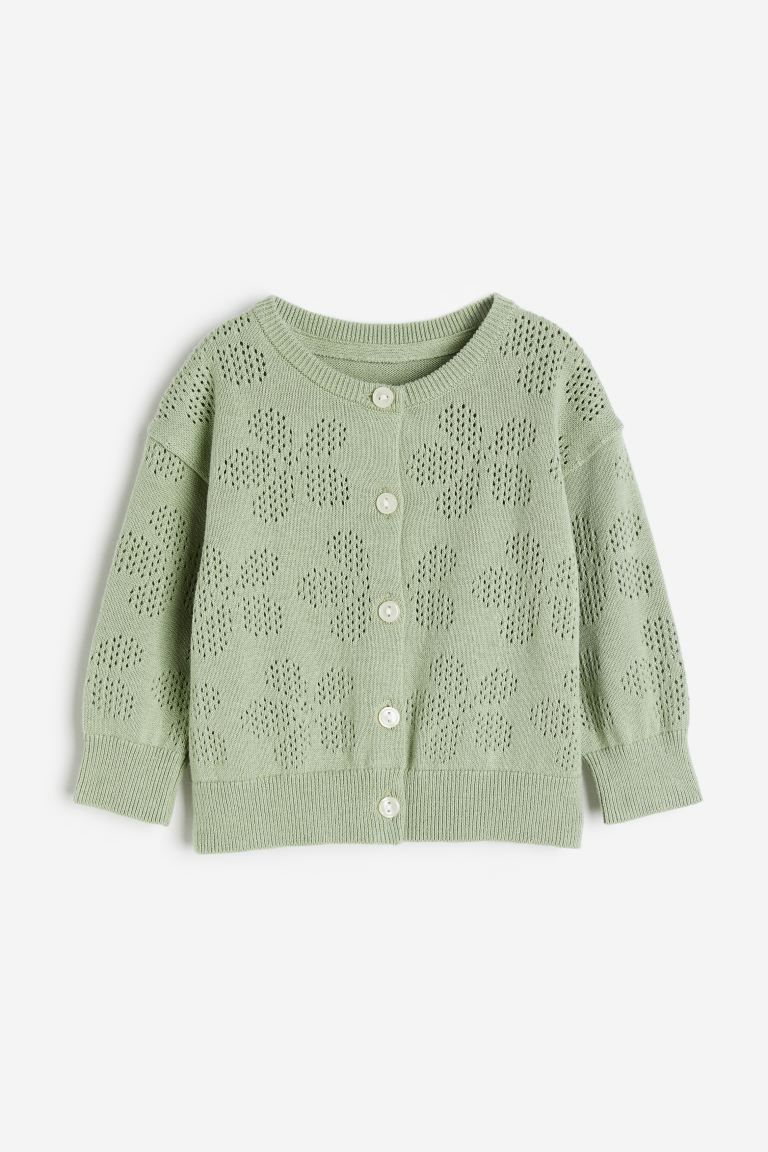Pointelle-knit Cardigan | H&M (US + CA)