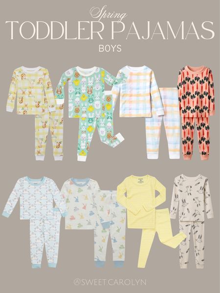 Spring toddler boy pajamas // Easter pajamas

#LTKSeasonal #LTKkids