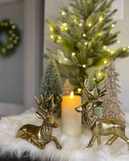 These cute reindeer are on sale, along with lots of Christmas trees, garland, wreaths, stockings and other decorations .

#LTKsalealert #LTKCyberweek #LTKHoliday