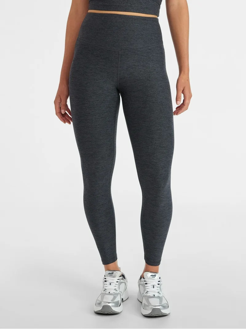 Avia Women's and Women’ Plus Foil Leggings, 7/8 Length, 25" Inseam, Sizes XS-4X | Walmart (US)