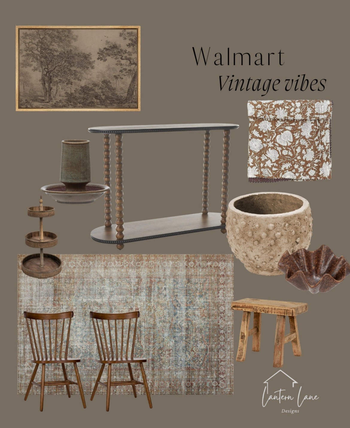 walmart vintage vibes,  Moody,  dining chair, woven dining chair, framed, ready, art,  side table,  living room, furniture, console table 

 

#LTKFindsUnder100 #LTKSaleAlert #LTKHome