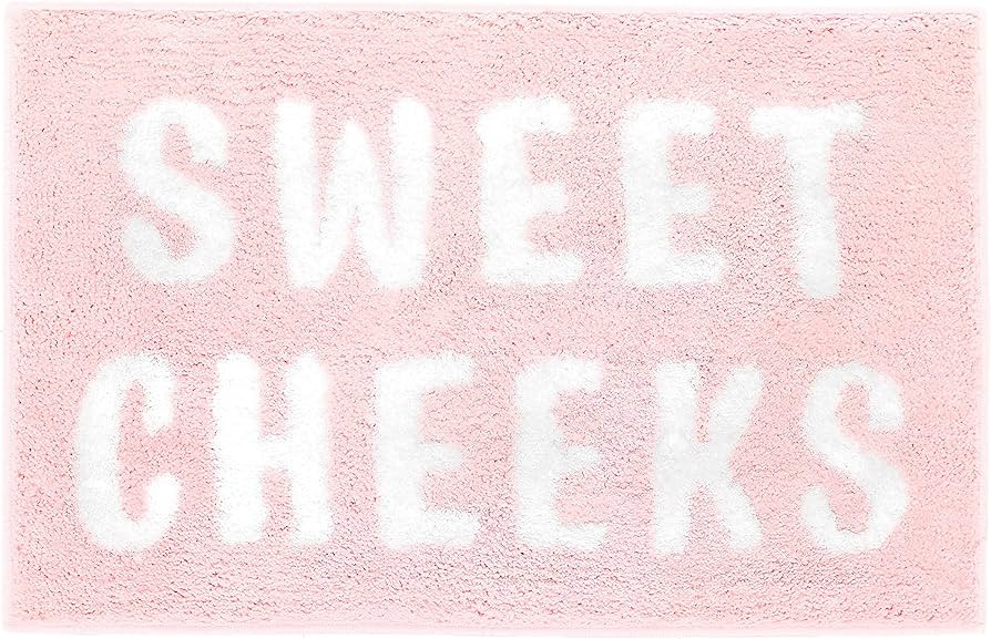 Ohocut Sweet Cheeks Bath Mat for Tub, Cute Pink Bath Mats, Non Slip, Blush Pink Bathroom Decor Ac... | Amazon (US)