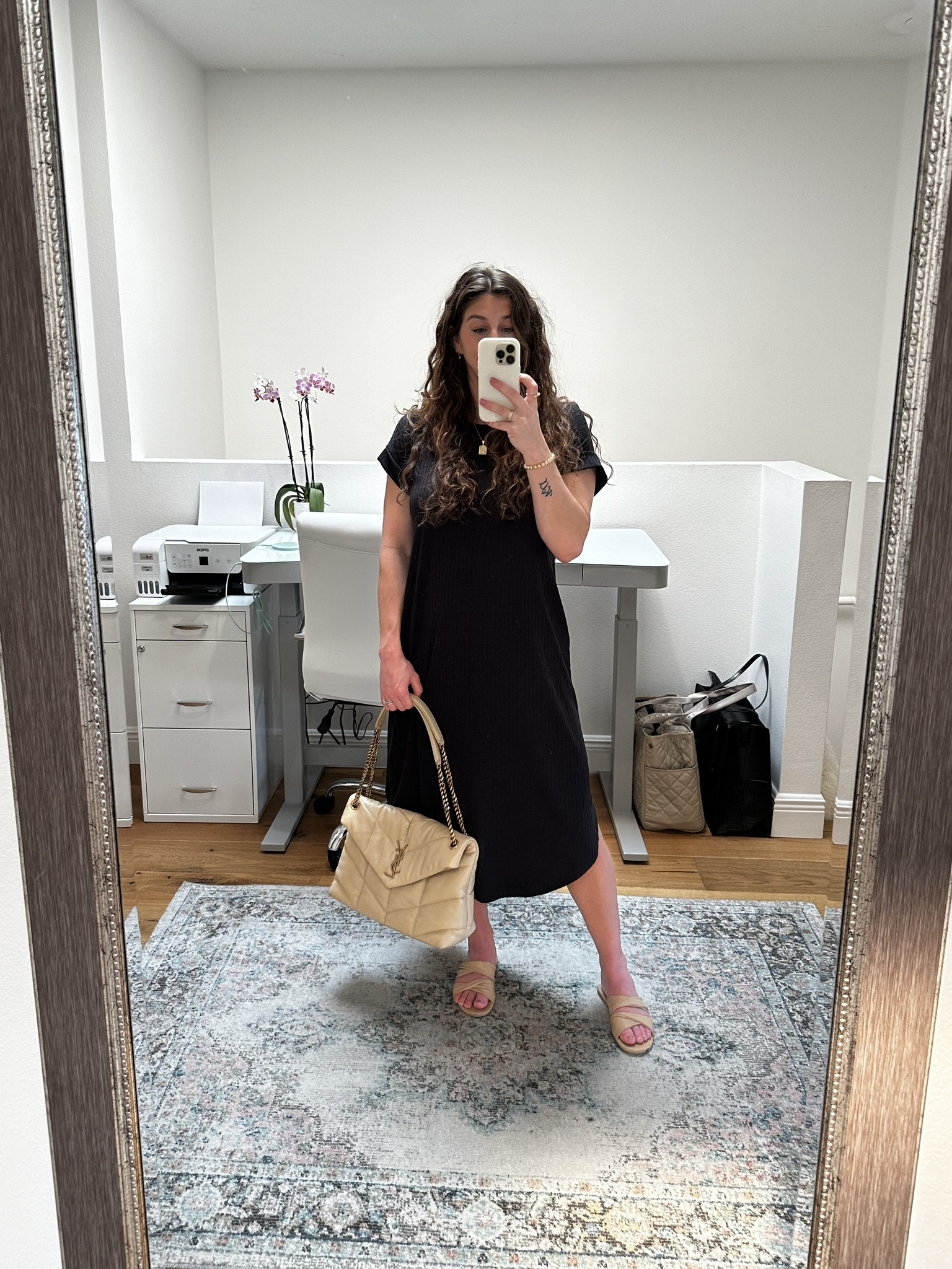 One of my staples this pregnancy. Easy to throw on and go! Wearing size S in dress. Shoes tts. 28 weeks pregnant tomorrow!

#LTKfindsunder100 #LTKbaby #LTKbump