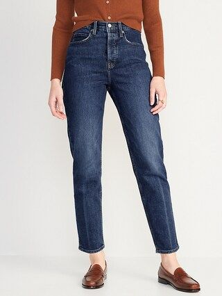 Extra High-Waisted Button-Fly Sky-Hi Straight Jeans for Women | Old Navy (US)