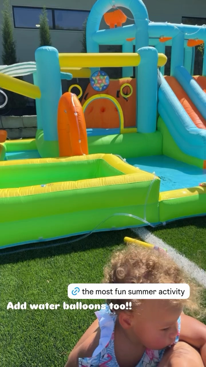 Add water balloons too!!

The kids had the best time playing in this inflatable water slide bounce house! 💦

#LTKKids #LTKHome #LTKActive