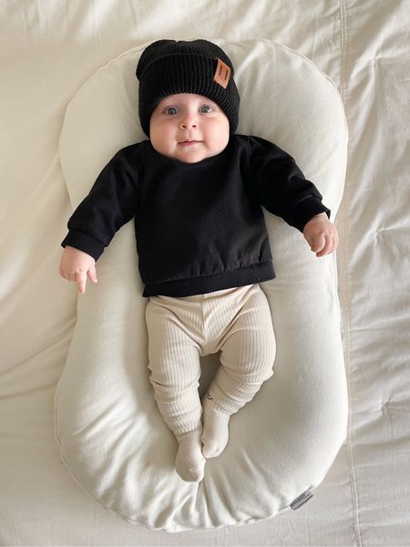 Neutral baby clothes, monthly baby picture, baby picture ideas, baby clothes, baby boy, baby boy clothes, baby outfits, winter baby clothes, winter baby outfits, winter styles for baby, baby boy winter outfits, baby fashion, neutral baby, baby outfit, baby boy outfit, baby sweatshirt, baby leggings, baby socks, baby fashion, baby boy black sweatshirt

#LTKstyletip #LTKbaby