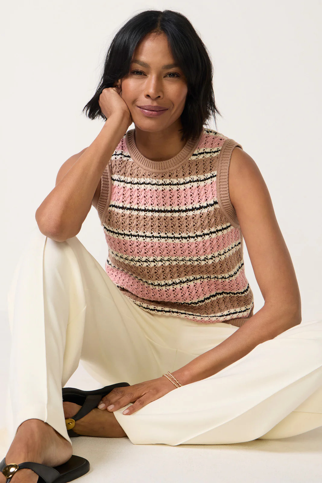 Deeley Stripe Stitch Tank | Evereve