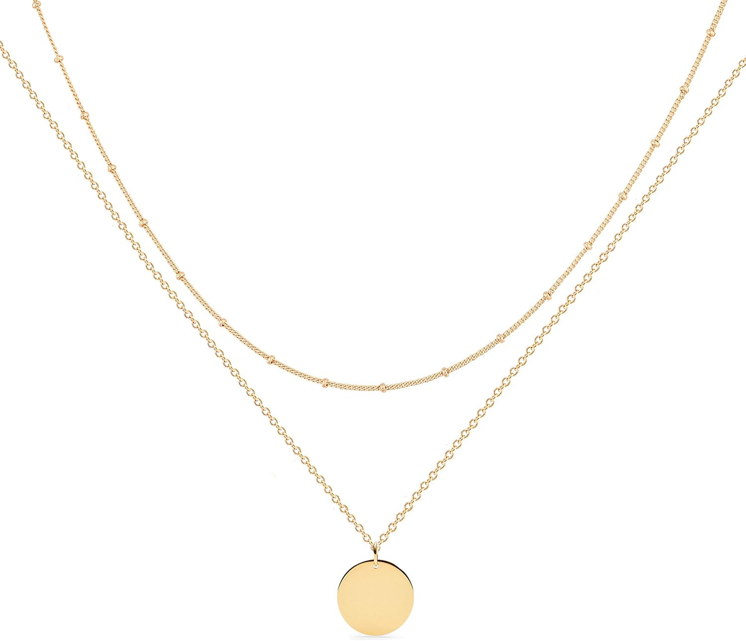 MEVECCO Dainty Pendant Layered Necklaces for Women | Amazon (US)