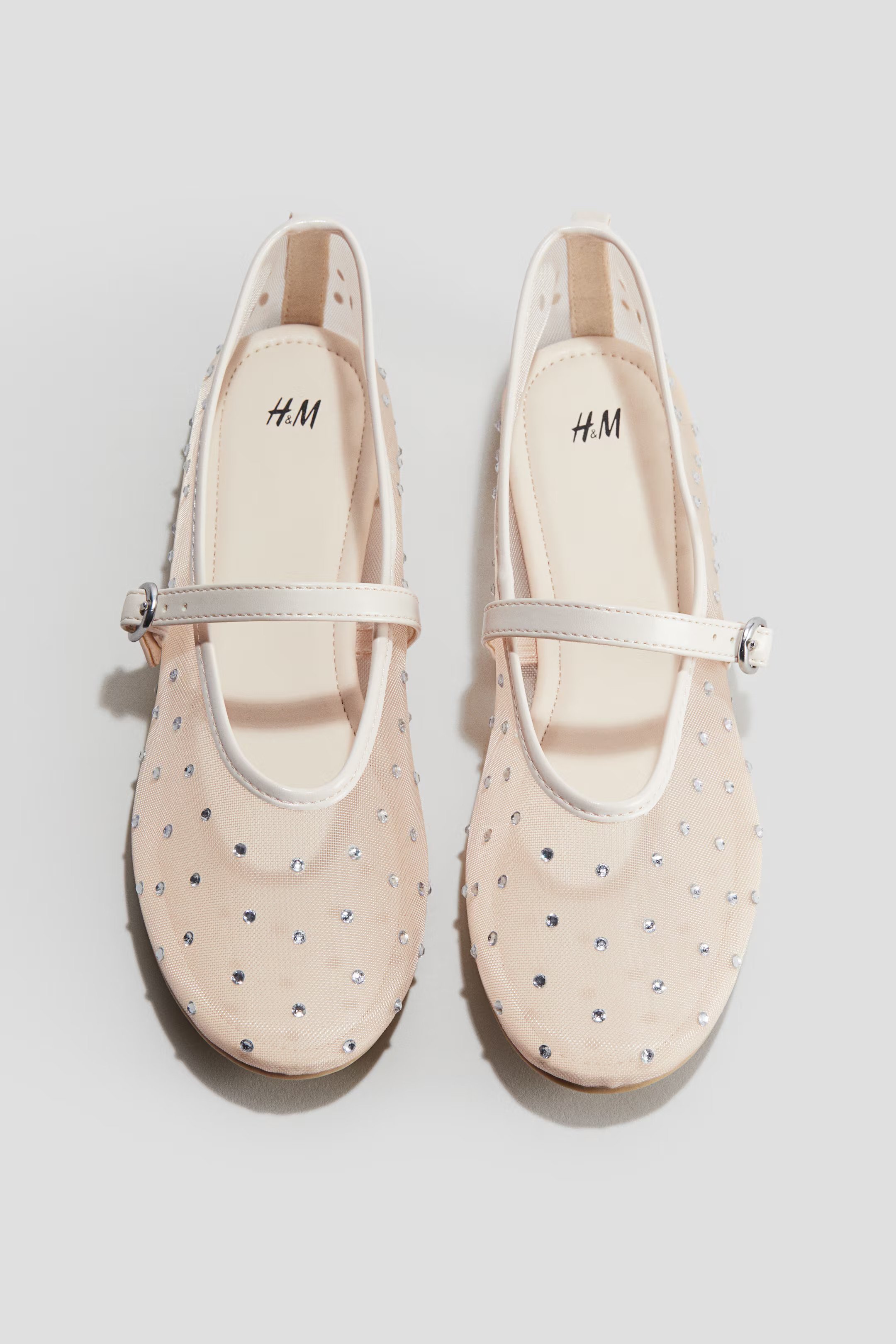 Embellished mesh ballet pumps | H&M (UK, MY, IN, SG, PH, TW, HK)
