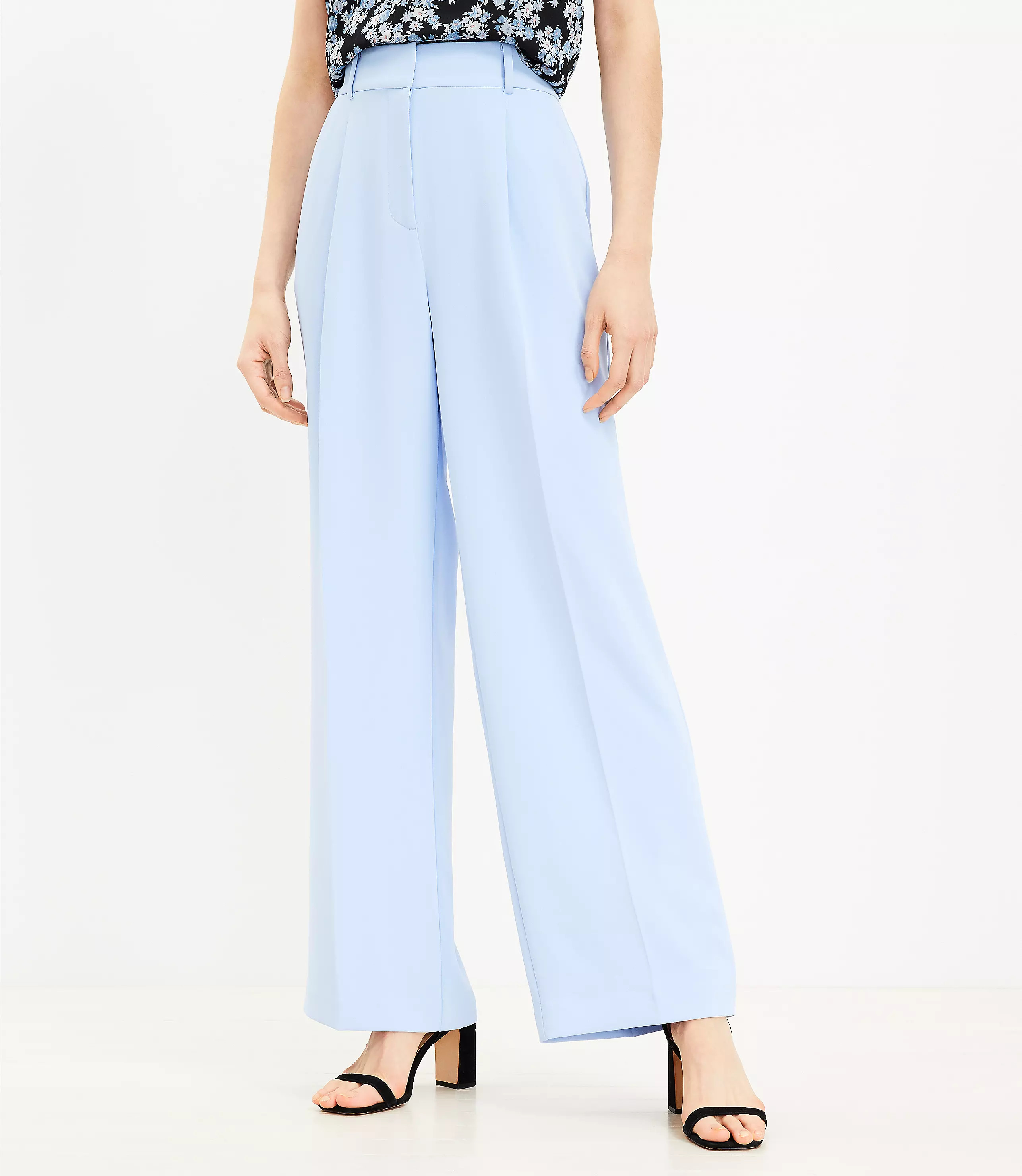 Peyton Trouser Pants in Crepe | LOFT