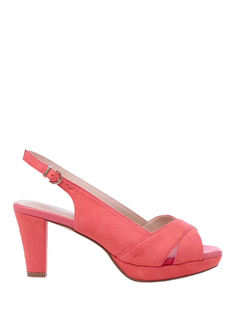 Paradox London Louise Platform Sandals, Coral | John Lewis (UK)