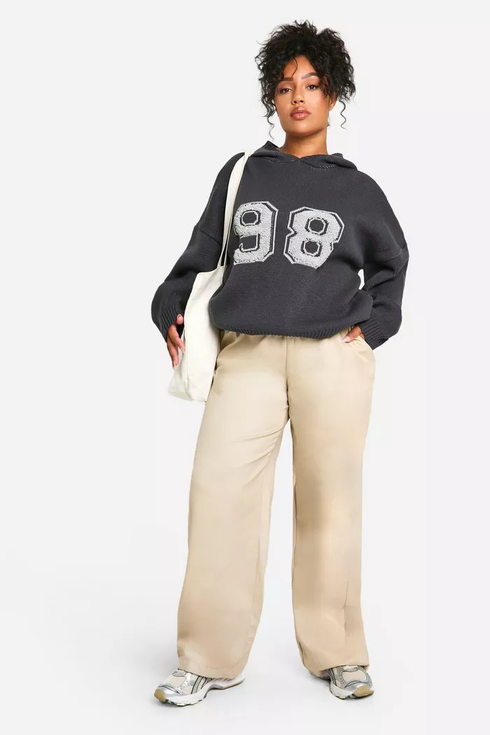 PLUS 98 VARSITY HOODIE | boohoo (US & Canada)