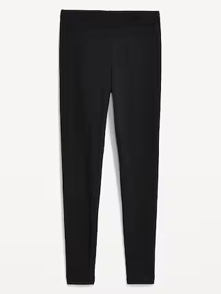 High-Waisted Fleece-Lined Ankle Leggings | Old Navy (US)