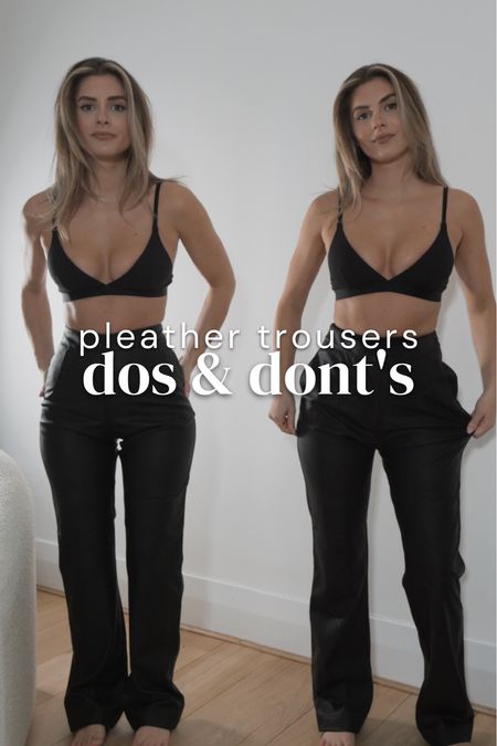 Pleather trouser DOs & DON’Ts 🖤✔️

#LTKunder50 #LTKCyberweek #LTKstyletip