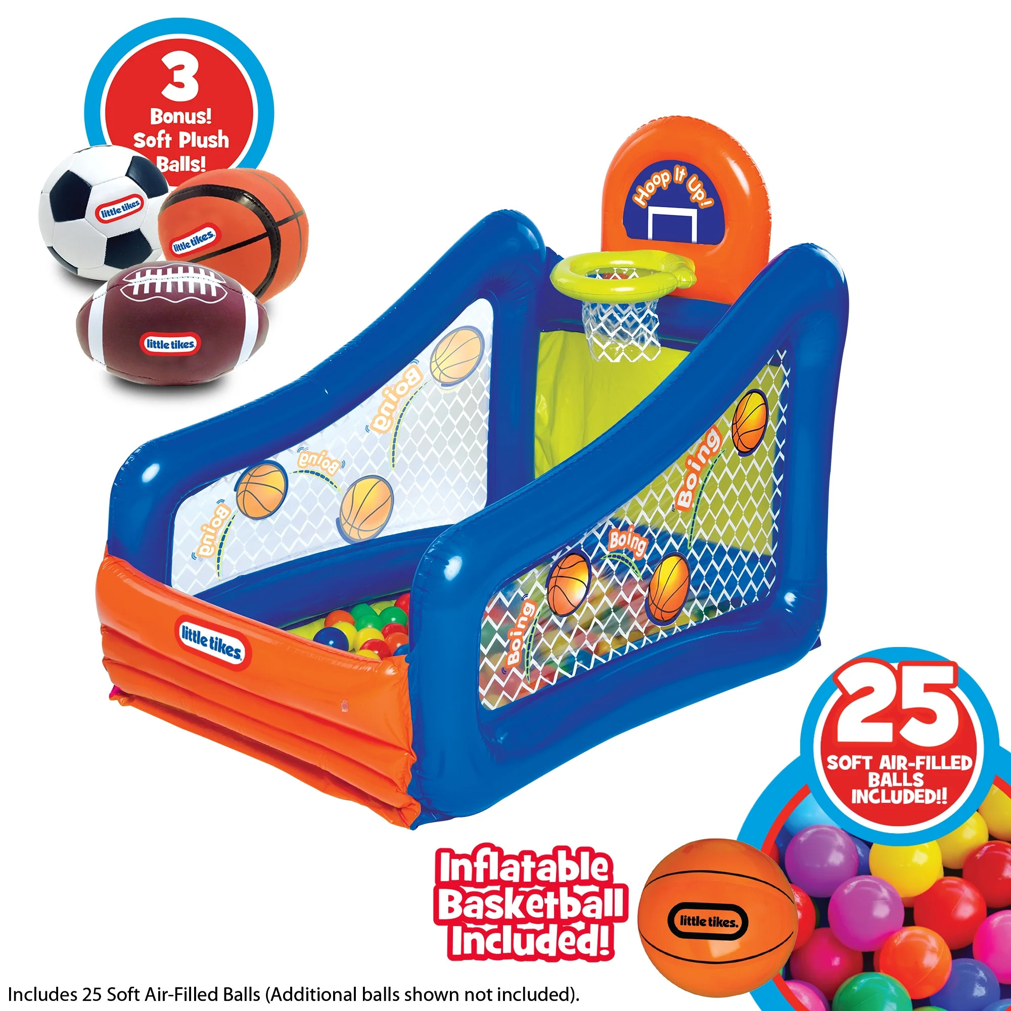Little Tikes Hoop It Up Play Center, Inflatable Ball Pit with Basketball Hoop and 25 Balls, Ages ... | Walmart (US)