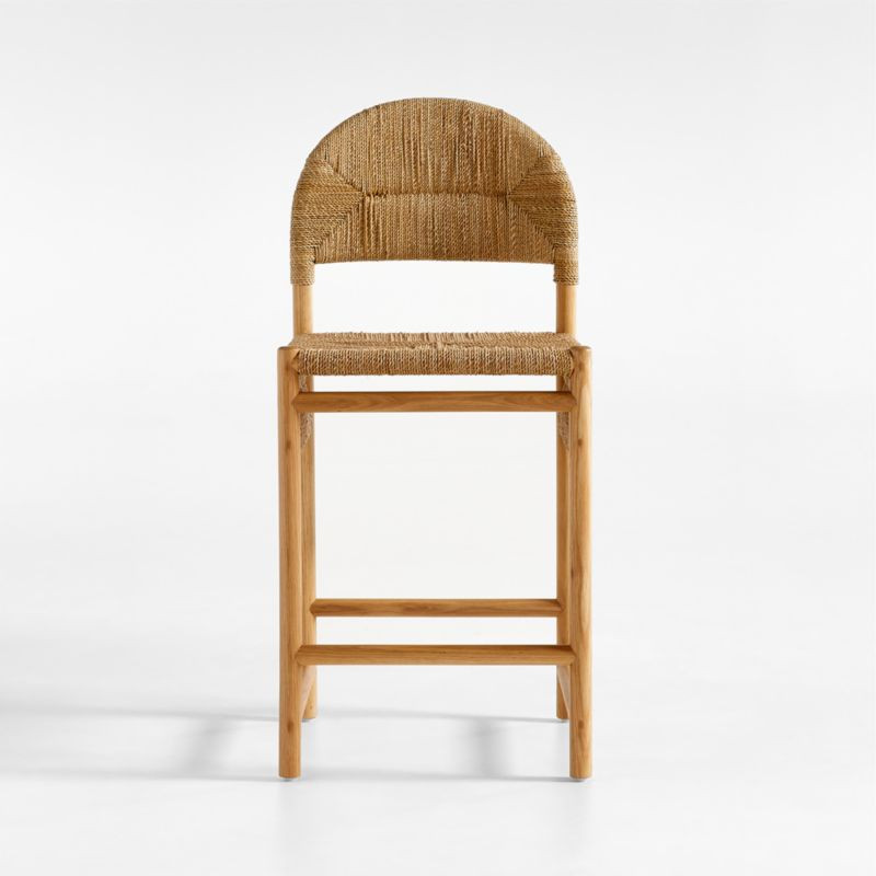 Rustler Woven Counter Stool + Reviews | Crate & Barrel | Crate & Barrel