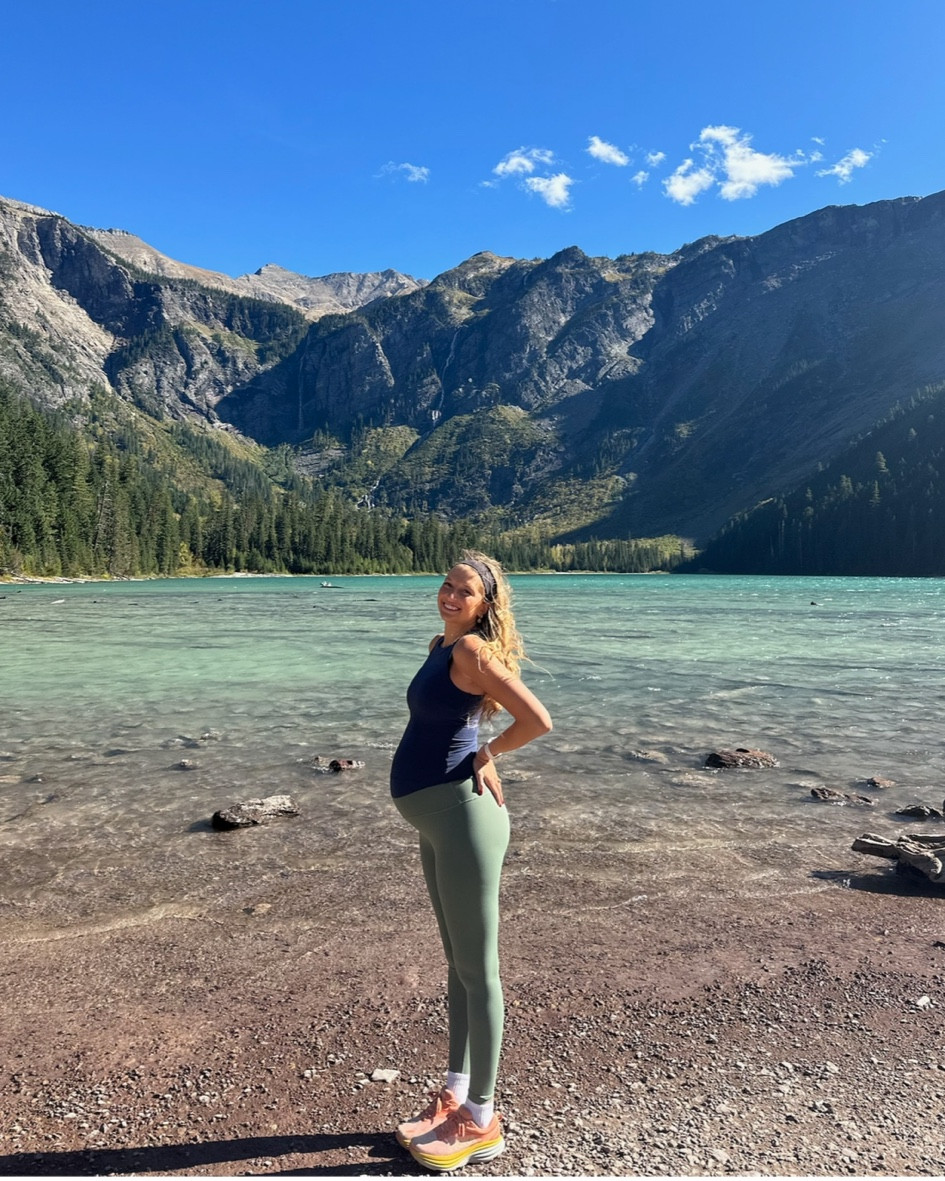 Hike outfit:) 

leggings, activewear, maternity, pregnancy, tank top, hoka sneakers 

#LTKBump #LTKFitness #LTKActive