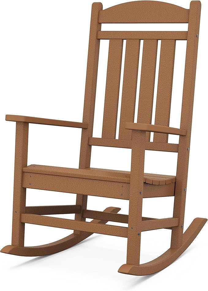 POLYWOOD Presidential Rocking Chair in Teak | Amazon (US)