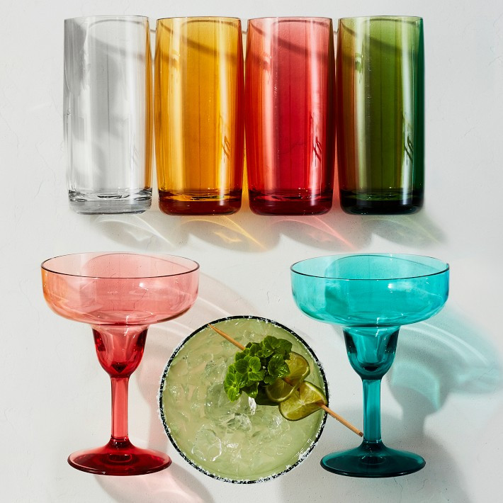 DuraClear® Tritan Outdoor Multicolored Highball Glasses, Set of 6 | Williams-Sonoma