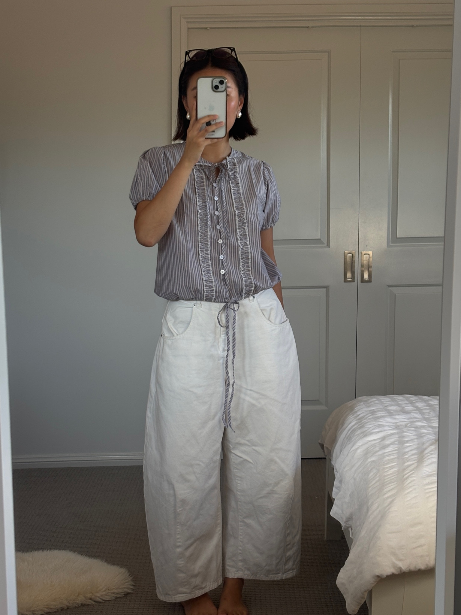 top is deiji studios and pants are alpha60