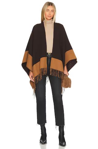 Rag & Bone Highlands Reversible Poncho in Espresso from Revolve.com | Revolve Clothing (Global)