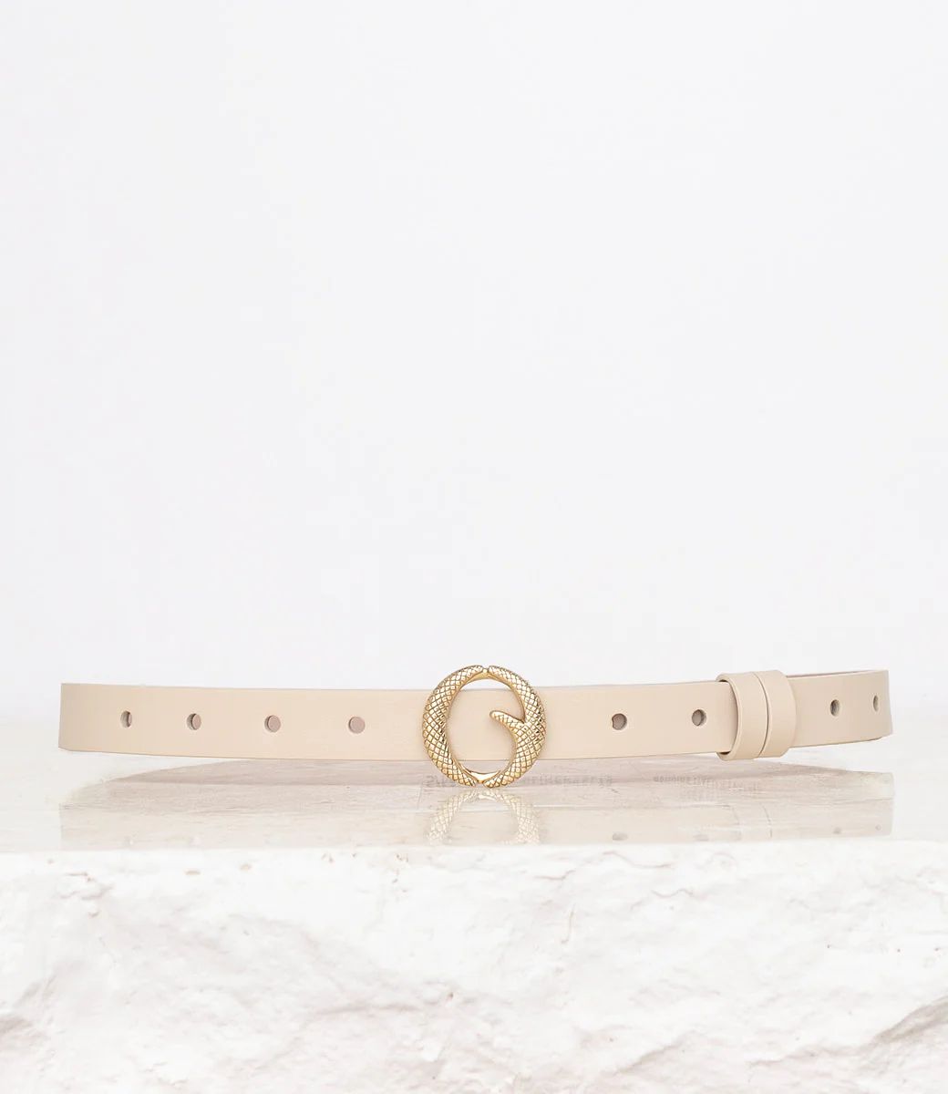 Mini Brass & Cream Belt | Clinch Belts