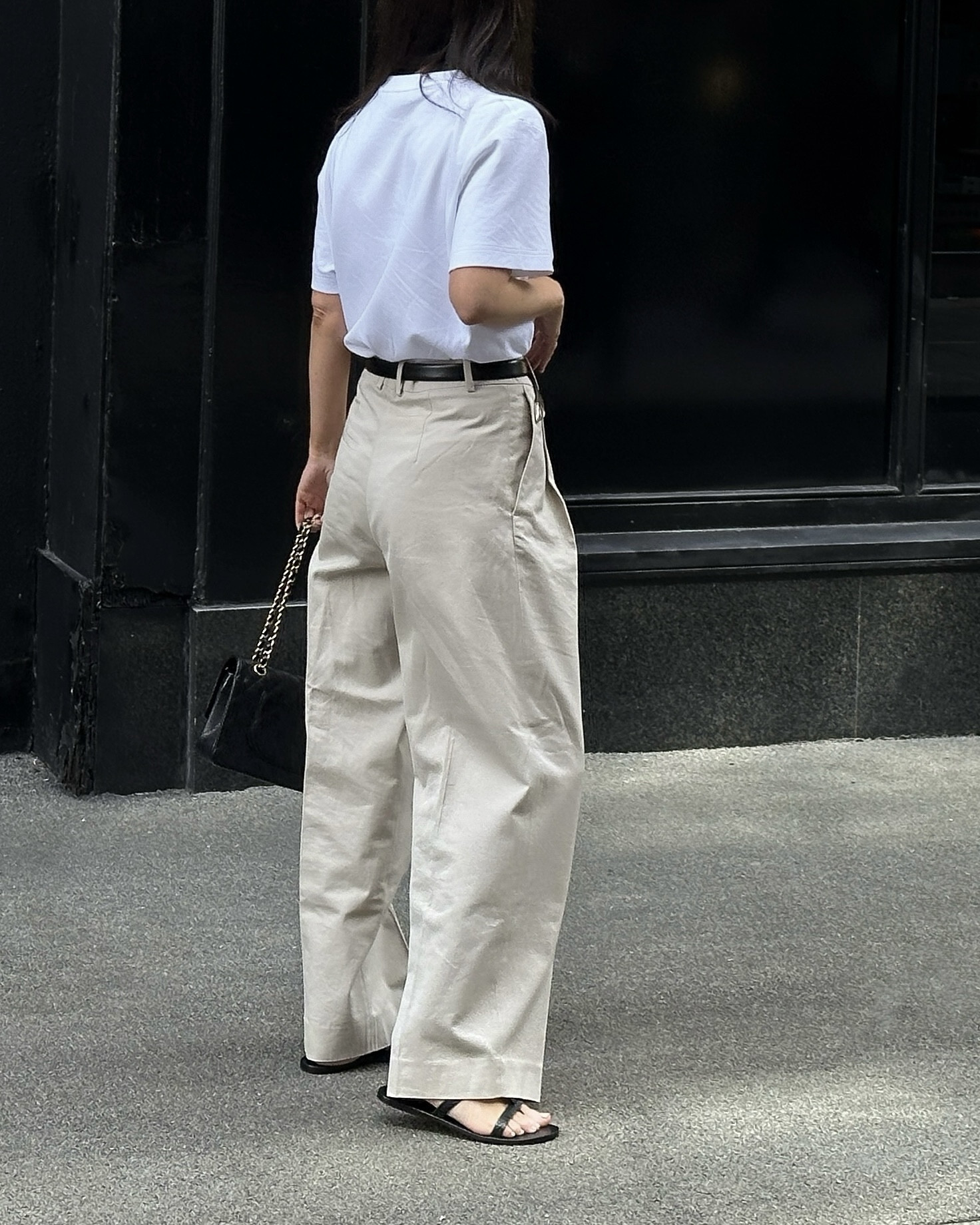 Simple outfit combos just hit different 

White tshirt, wide leg trousers, sandals, black belt, summer style, women fashion, women style, chic outfits, simple styling, outfit inspiration 



#LTKeurope #LTKsummer #LTKstyletip