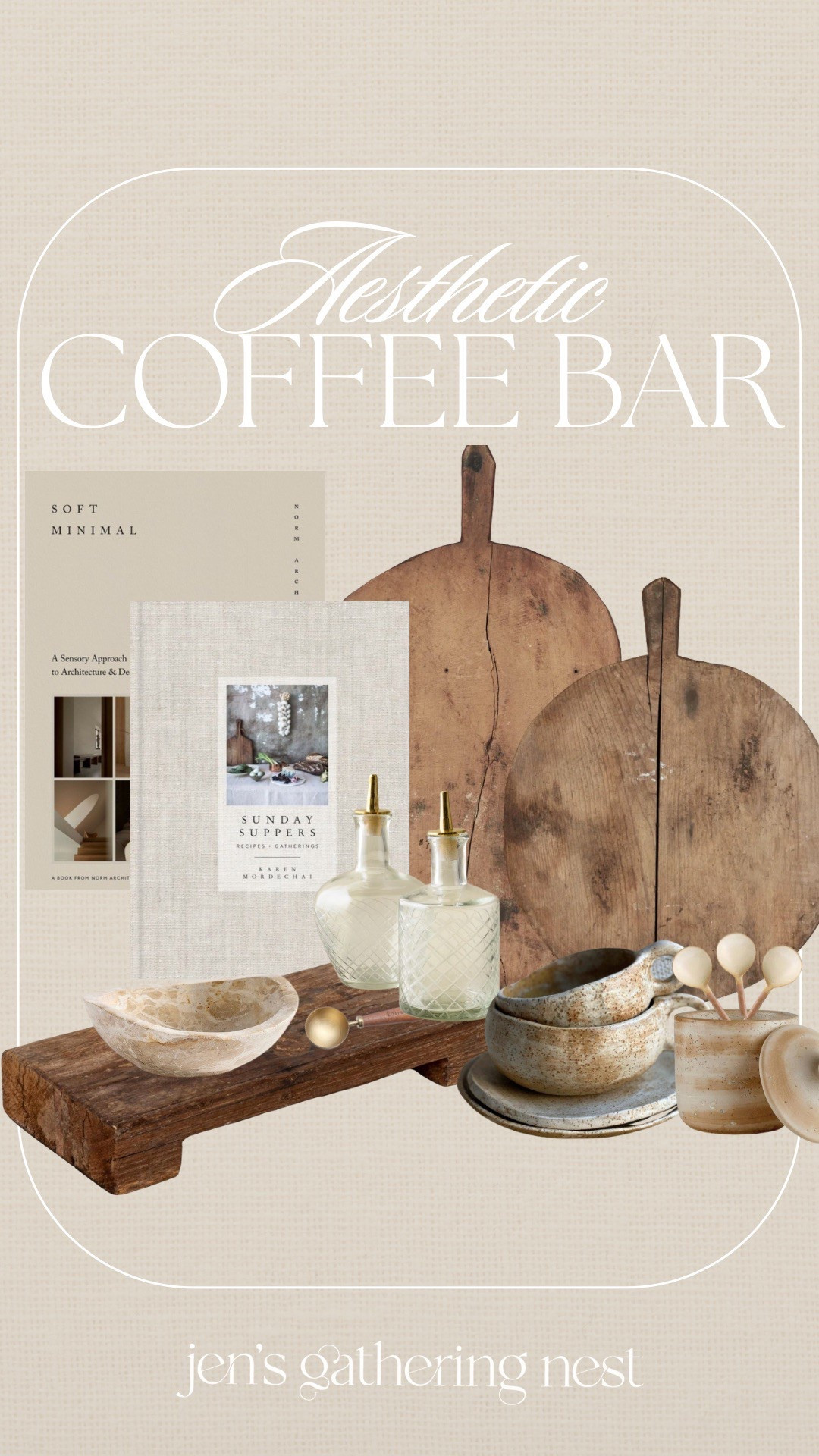Modern organic + aesthetic coffee bar finds // favs 🤎

#coffeebar #coffeebarfinds #kitchen #kitchendecor #homedecor #modernorganic

#LTKFindsUnder100 #LTKHome
