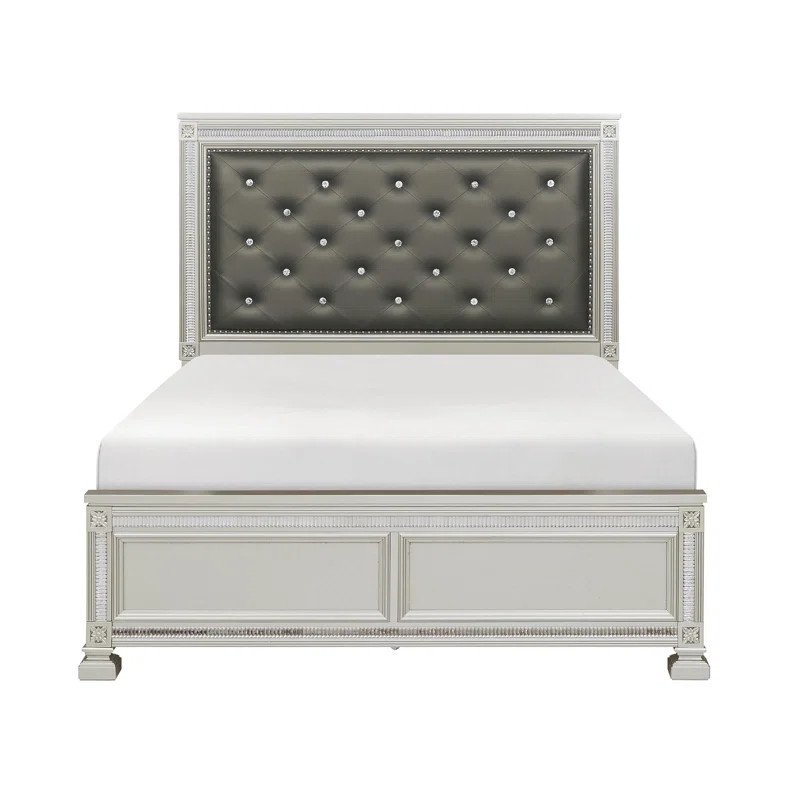 Willa Arlo™ Interiors Fiedler Tufted Low Profile Panel Bed & Reviews | Wayfair | Wayfair North America