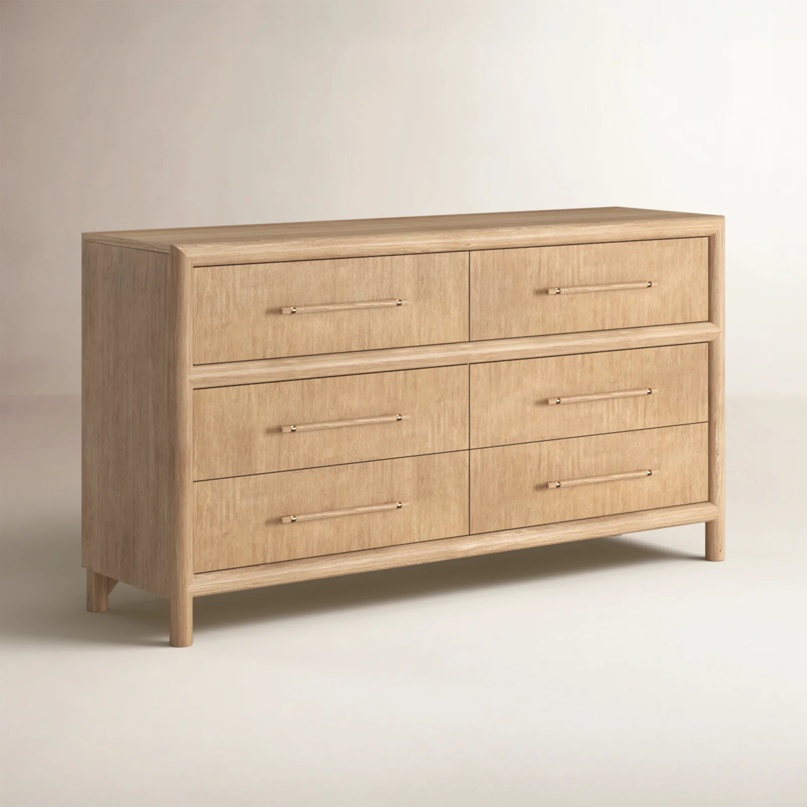 Colleen 66" Acacia Double Dresser | Birch Lane