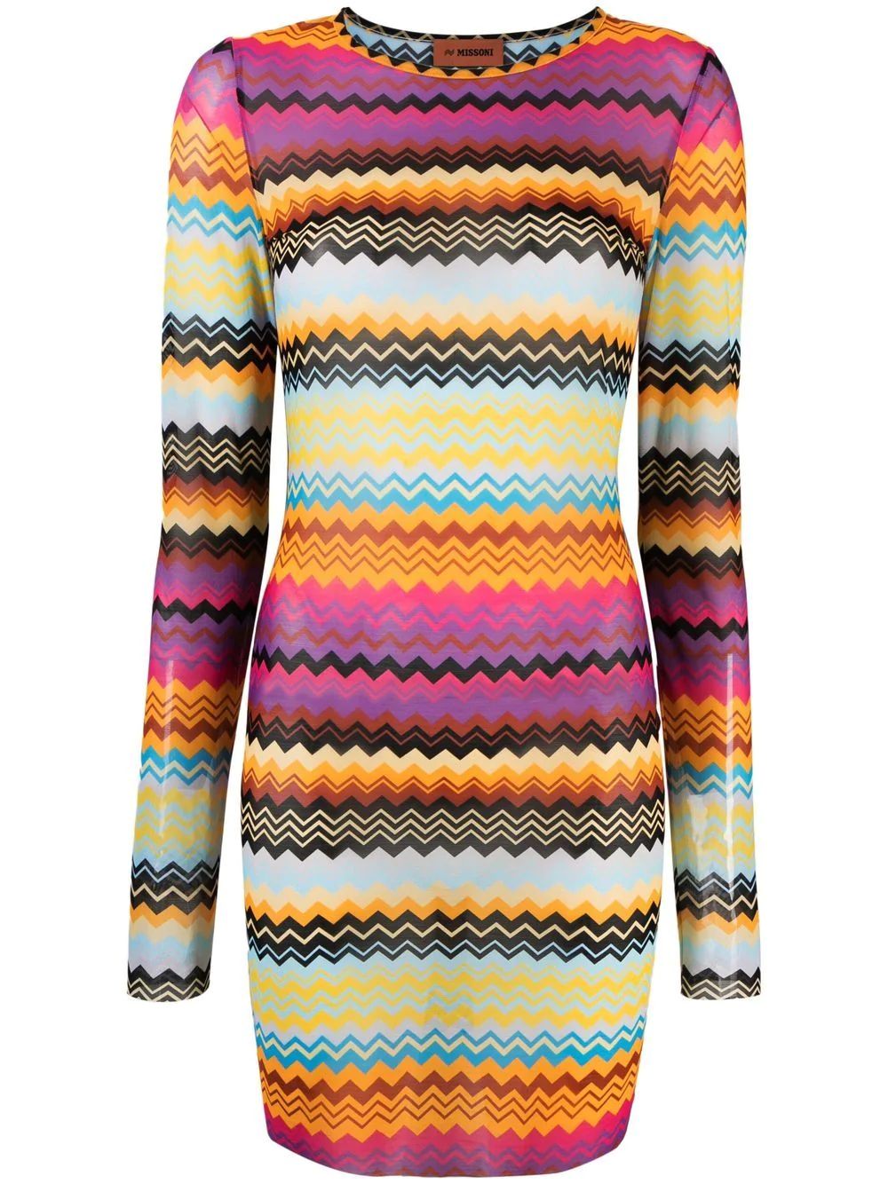 Missoni semi-sheer Zigzag Minidress - Farfetch | Farfetch Global