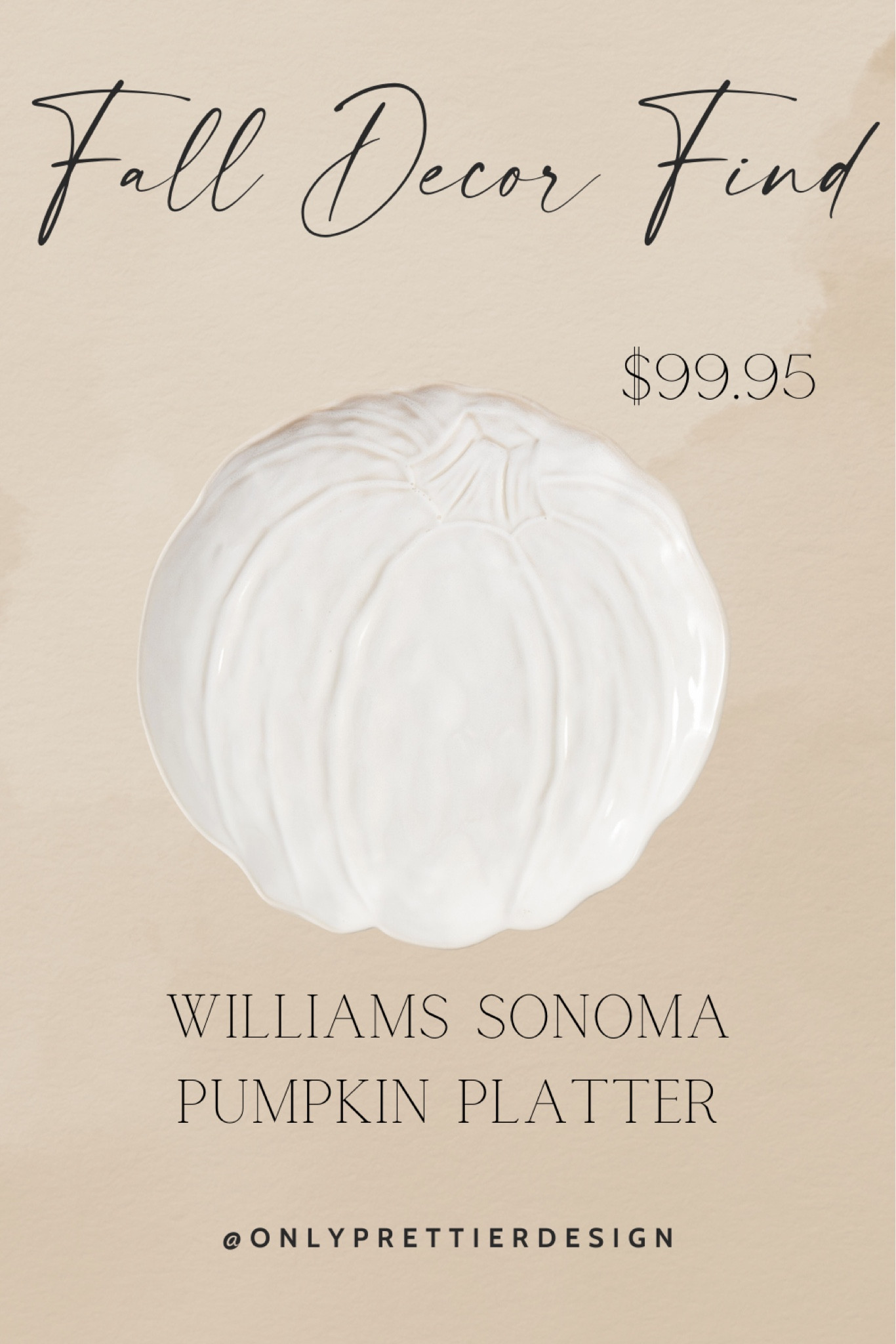 This pumpkin platter from Williams Sonoma is absolutely stunning 🤩 

Seasonal platters are so versatile because when you aren’t actively using it, you can prop it up against your backsplash for extra decor 🍂 

#LTKSeasonal #LTKfindsunder100 #LTKhome