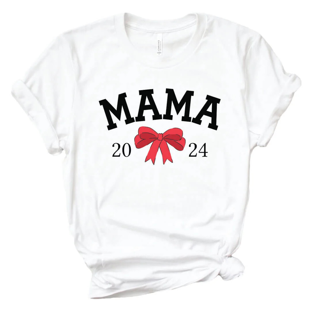 Mama Bow Graphic Tee | White | Caden Lane