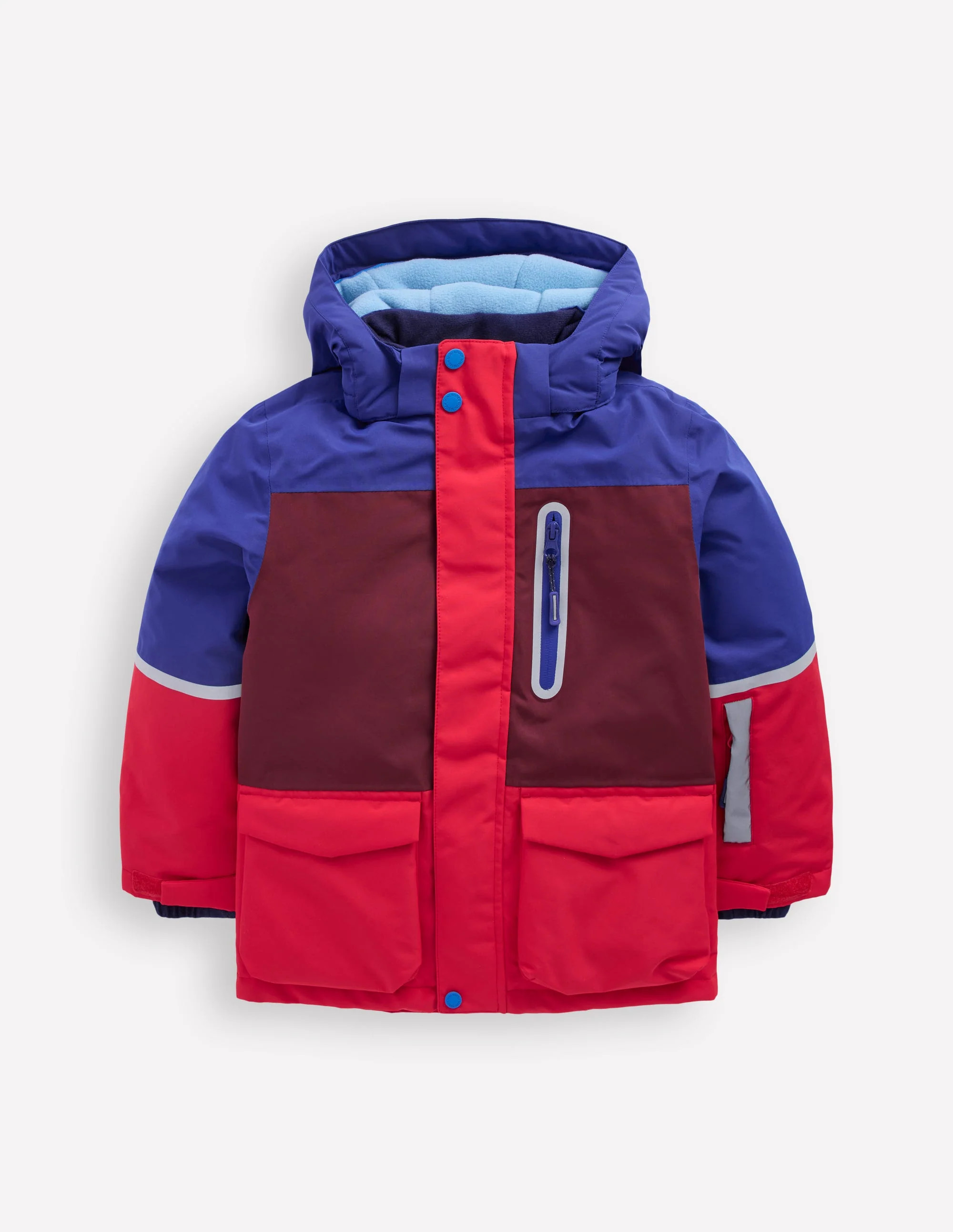 All-Weather Waterproof Coat-Red Chevron Colourclock | Boden (US)