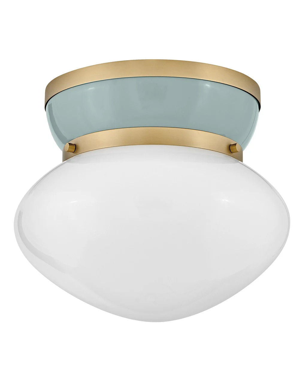 Lucy LED Flush Mount Lacquered Brass | Lighting Design