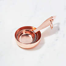 Copper Dry Measuring Cups, Set of 4 + Reviews | Crate & Barrel | Crate & Barrel