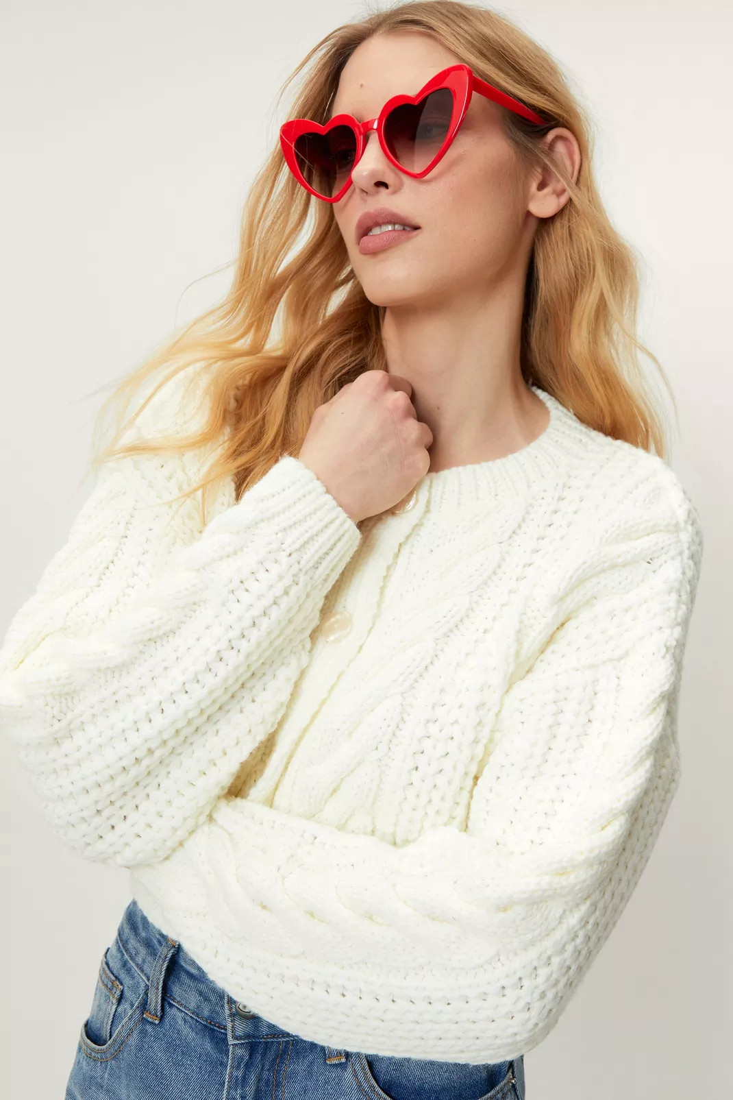 Heart Shaped Cat Eye Sunglasses | Nasty Gal (US)