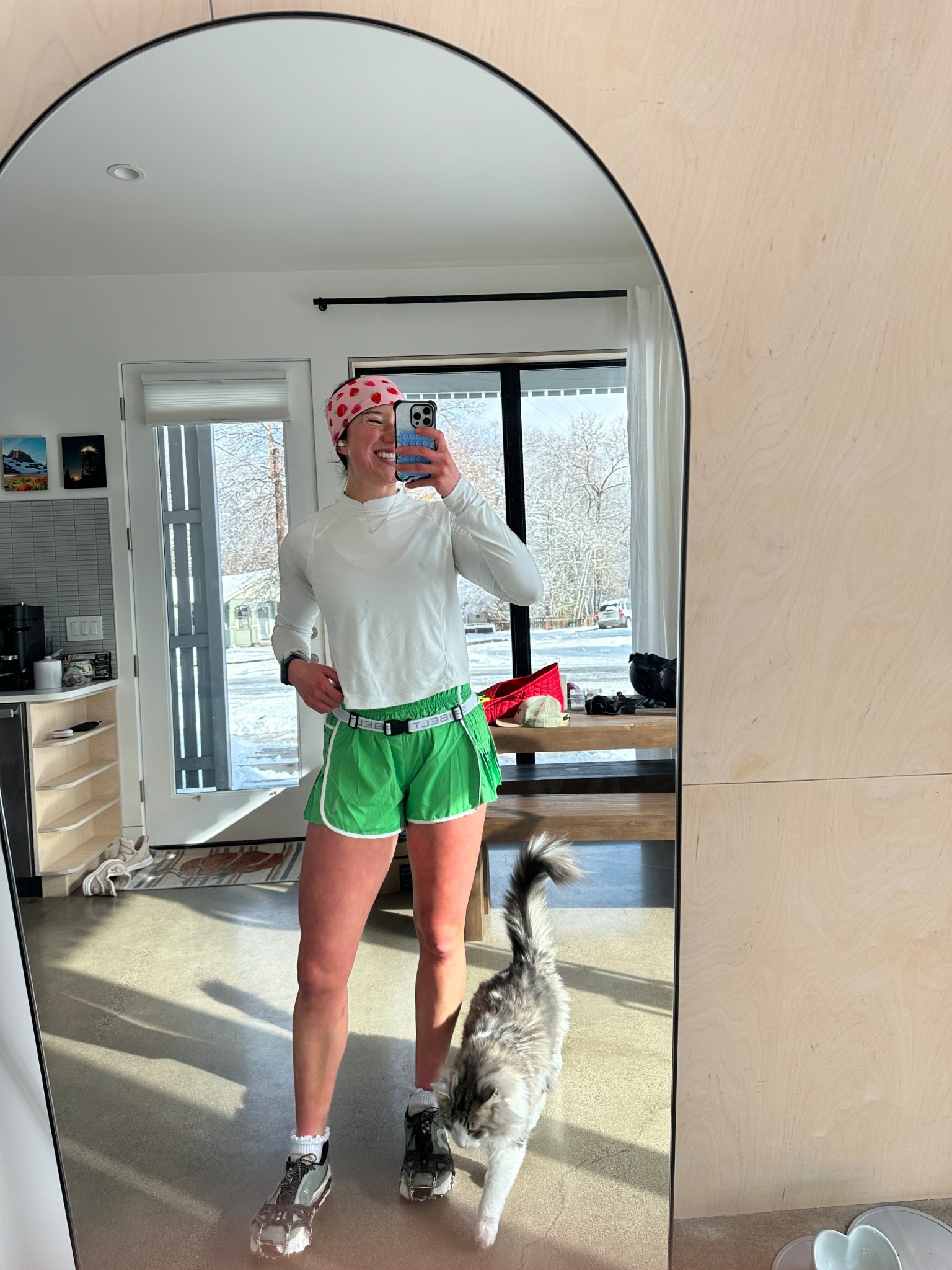 St.Paddy’s day snowy shakeout!! Spikes were a must for these 10 miles 
Shorts: Small (run big!)

#LTKSpringSale #LTKActive #LTKU