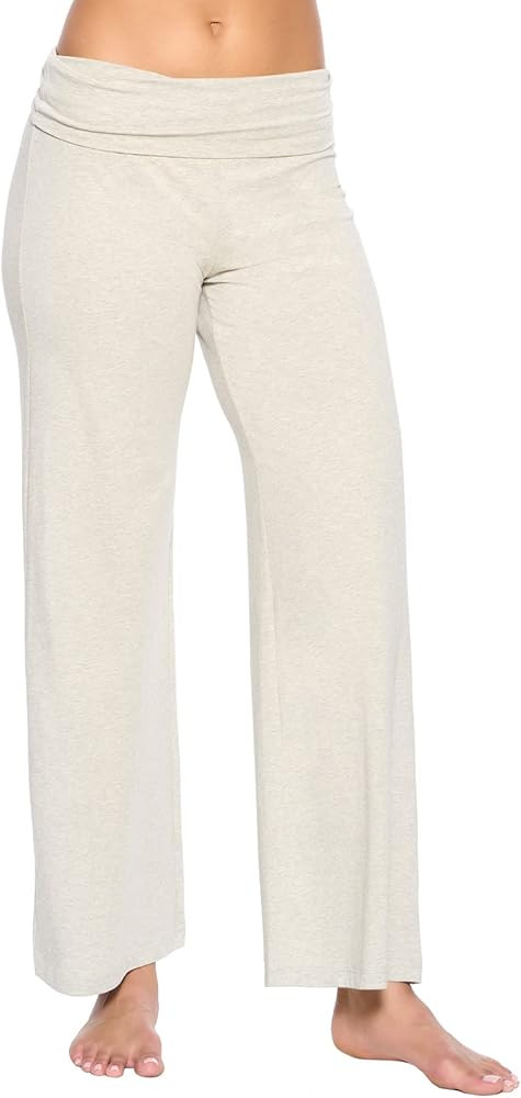 Felina | Organic Cotton Stretch Wide Leg Fold Over Pant | Amazon (US)