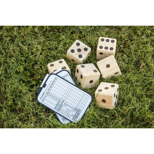 Big Roller Wooden Lawn Dice Giant Games | Wayfair North America