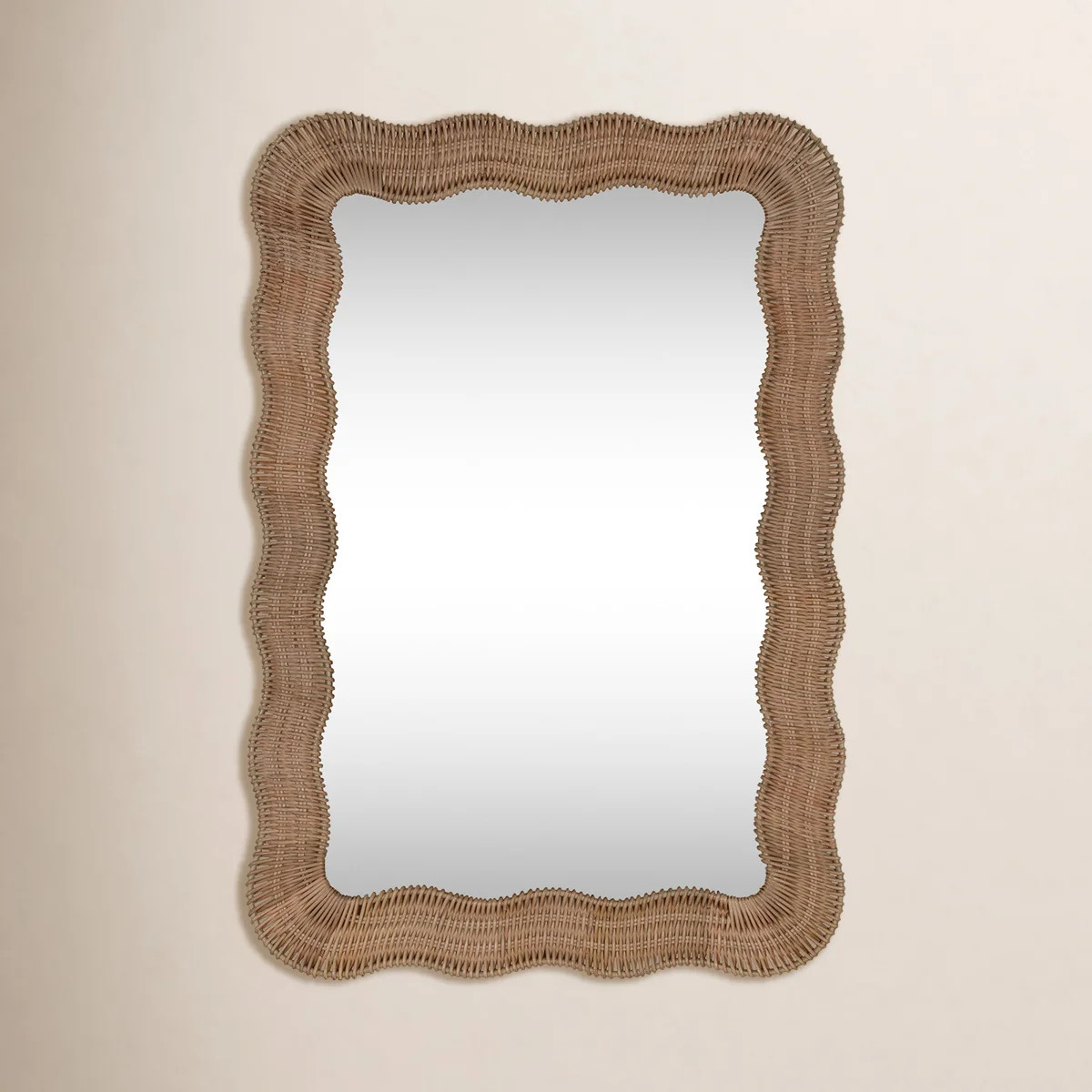 Cooper Classics X Erin Gates Rattan Scalloped Mirror | Wayfair North America