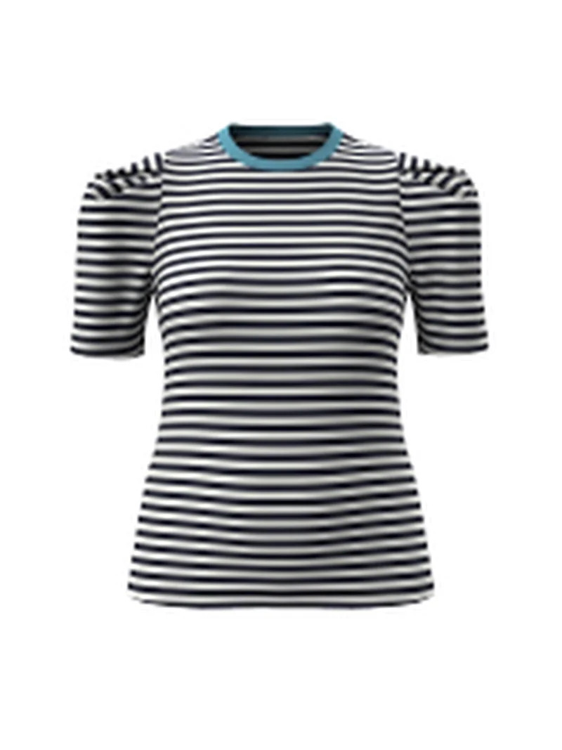 Free Assembly Women's and Women's Plus Crewneck Tee with Puff Sleeves, XS-4X | Walmart (US)