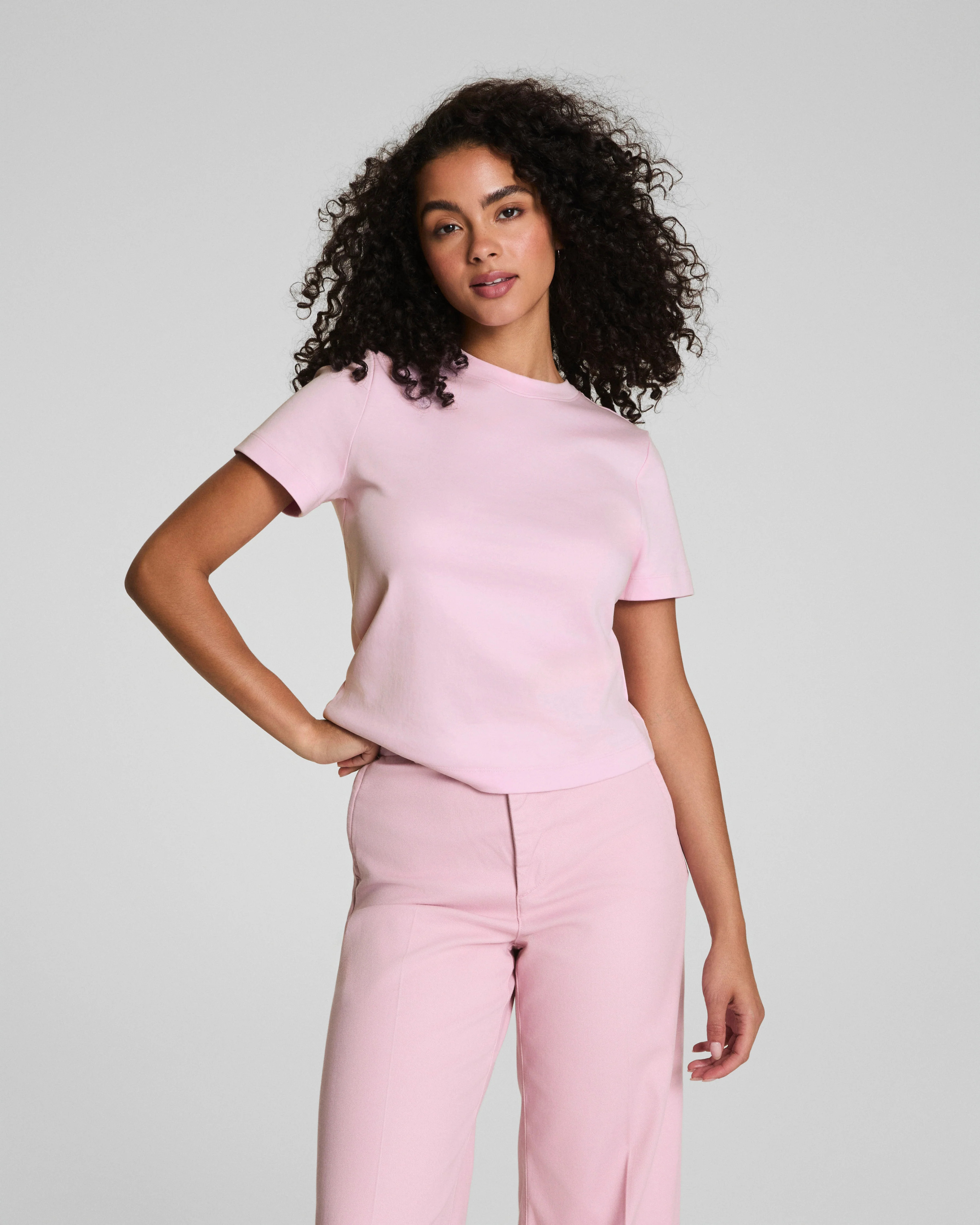 Cotton Crew Tee – Breathable, Classic Fit | SPANX | Spanx