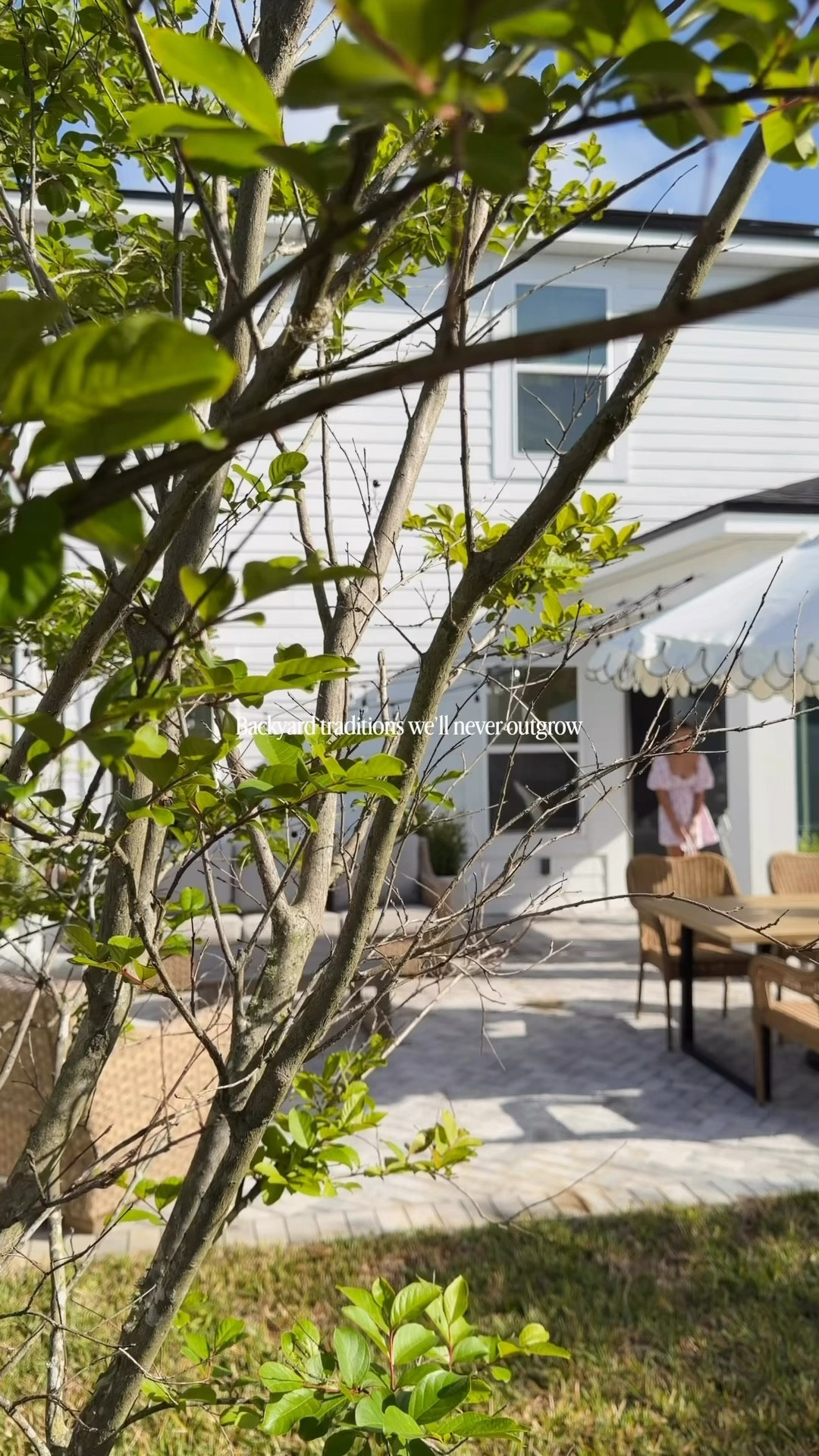 Patio, planters, outdoor furniture 