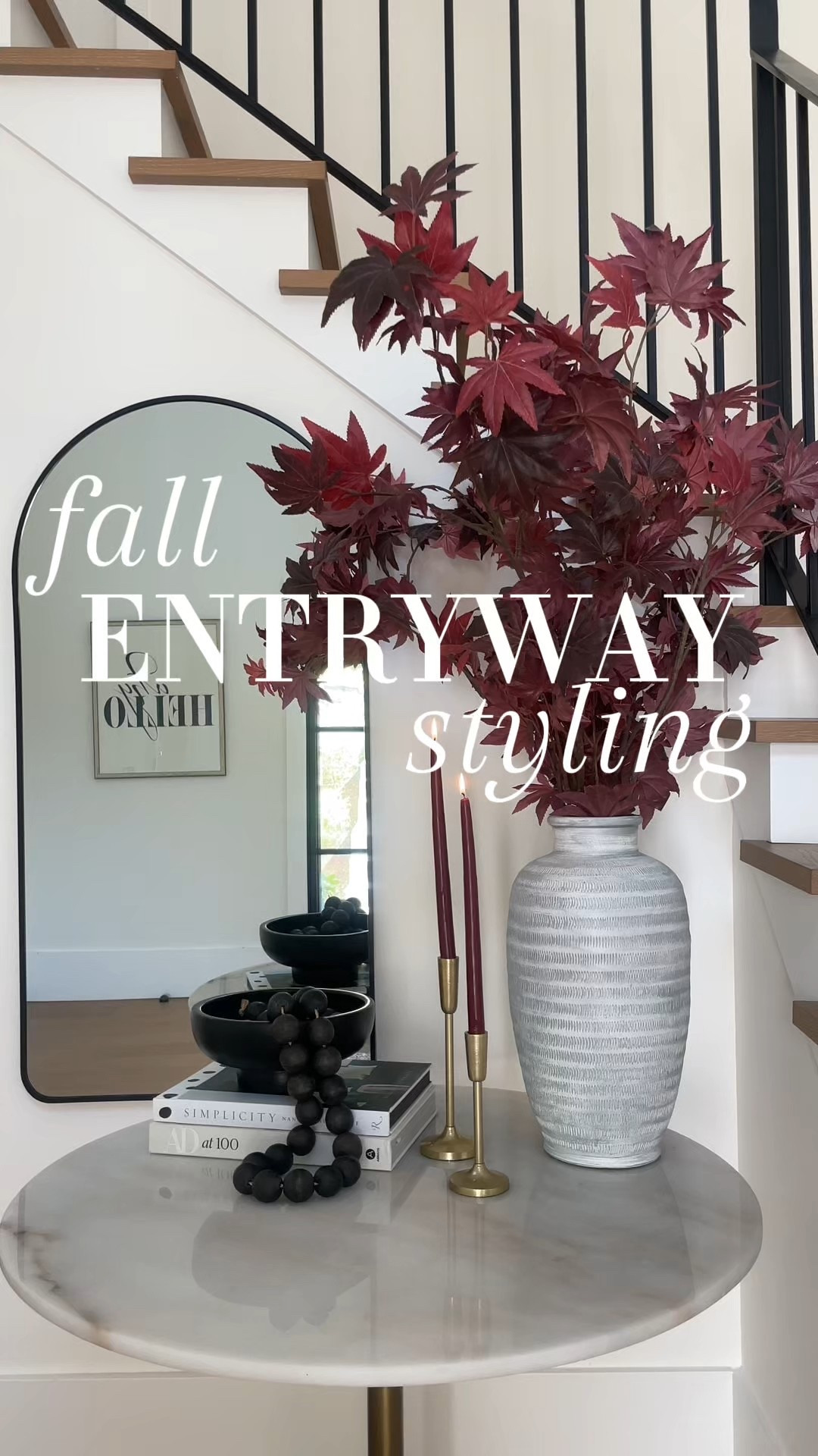 It may be the last drop of summer but I am starting to unpack my Fall decor and begin leaning into all the things I love about this upcoming season.

This year I went a little more moody in my entry with black and burgundy. We are seeing lots of deeper colors this year and I am embracing the trend. 

Anyone else getting started on Fall decor? It’s fun to mix things up using new finds and old favorites!🍁

#LTKSeasonal #LTKHome