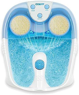 Conair Active Life Waterfall Foot Spa with Lights and Bubbles, Blue | Amazon (US)