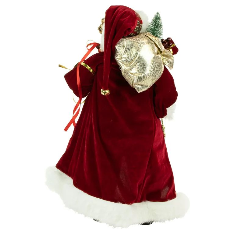 Northlight 24" African American Santa Claus with Gift Bag Christmas Figure - Walmart.com | Walmart (US)